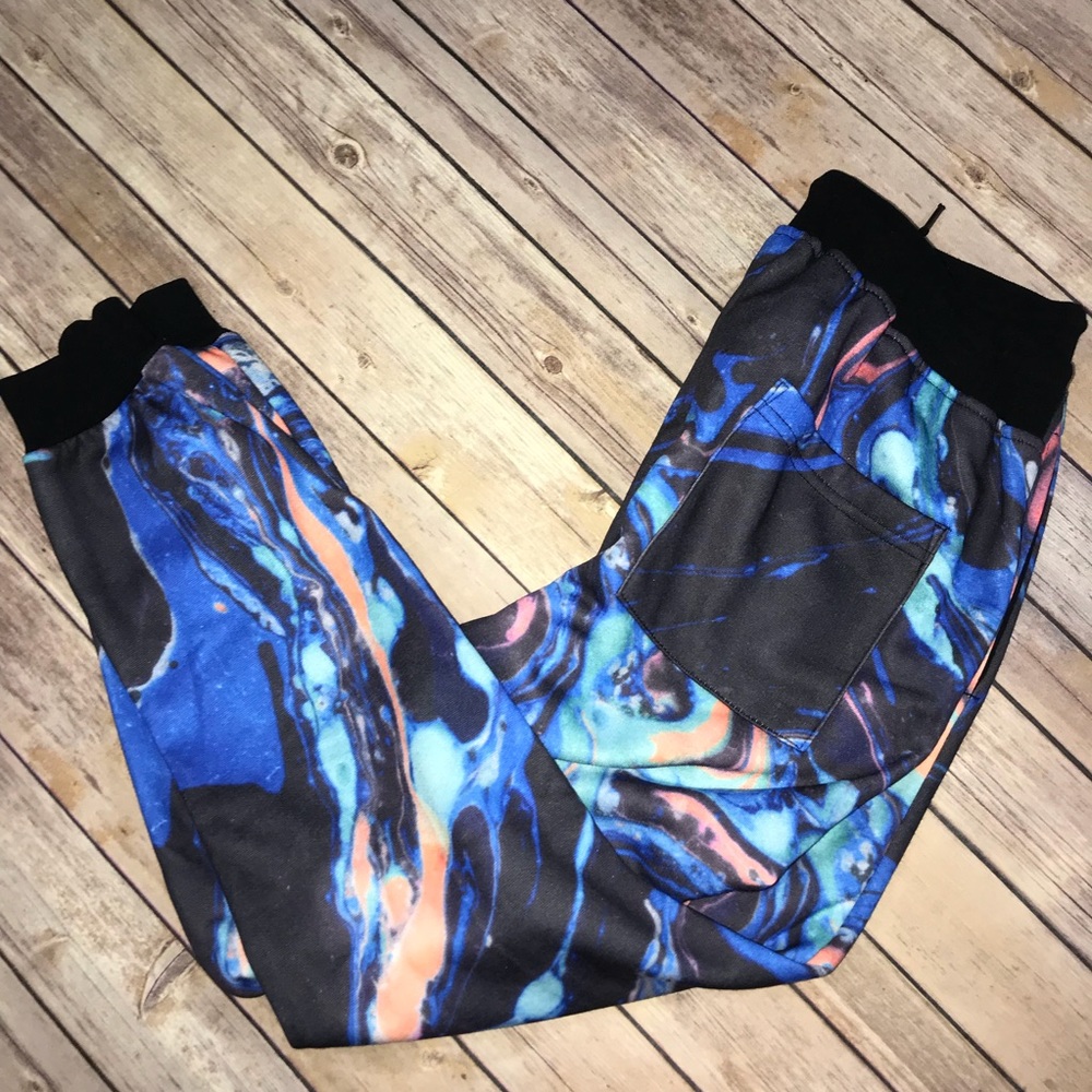 Brand New Elwood Size Medium Joggers Blueish Print - Picture 2 of 6